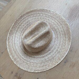 Palma Wide Straw Boater Hat